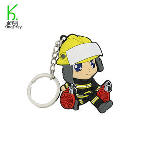 <span class=keywords><strong>LLavero</strong></span> de pvc con logo personalizado, <span class=keywords><strong>llavero</strong></span> de <span class=keywords><strong>bombero</strong></span> de goma - Product Image 4