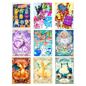 PY <span class=keywords><strong>Poki</strong></span> Tarjetas 3D Grabadas Edición Limitada, Suministros para Caja Sorpresa, Juego de Cartas, Tarjetas Decorativas de Anime Kawaii, Tarjetas para Máquina Expendedora, Booster - Product Image 1