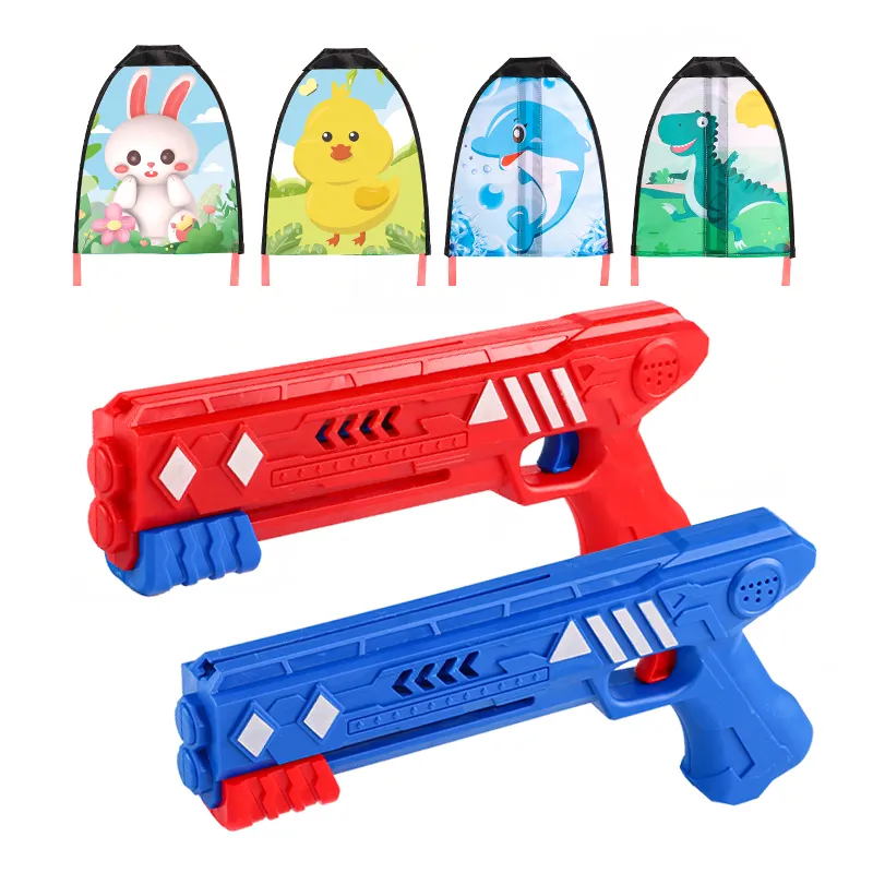 Neueste Outdoor-Katapult Mini Kite Kinder fliegen Shooting Gun Spielzeug für Kinder