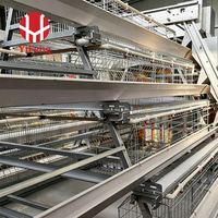 Cage d'élevage de poulets de type A avec système d'alimentation automatique pour l'élevage commercial de volailles, équipement d'élevage de poussins pondeurs