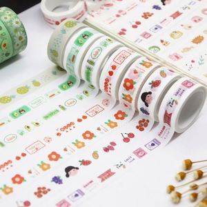 Set de 60 Rollos de Cinta Decorativa Washi con Dibujos Animados, Adhesivo de 2m de Una Sola Cara para Manualidades, Papelería, Regreso a Clases y Oficina - Product Image 5