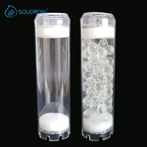 Mineralization silicon ball phosphate 10 cartridge water filter housing for health water