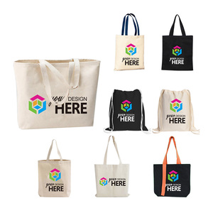 Promotional Tote Bags With Custom Printed Logo Wholesale Canvas Shopping Bag