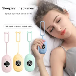 Pakiss Womens quà tặng cho giáng sinh xách tay Microcurrent âm thanh trợ giúp giấc ngủ máy mất ngủ điều trị thiết bị cầm trợ giúp giấc ngủ thiết bị