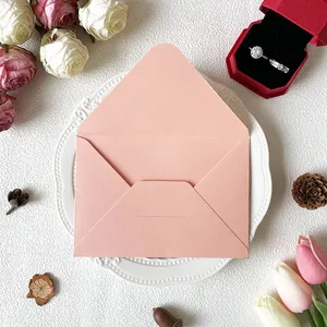 Enveloppes de mariage durables personnalisées, enveloppe en papier pour emballage de mariage avec logo design, carte d'invitation de mariage avec enveloppe