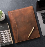 Carpeta de Cuero Multifuncional A4, Portadocumentos, Portapapeles para Contratos de Trabajo, Organizador de Documentos, Portapapeles Ejecutivo, Venta al Por Mayor, En Stock