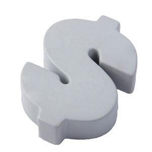 Balle anti-stress promotionnelle en forme de symbole du dollar américain en PU, design cube, personnalisable pour unisexe - Product Image 2