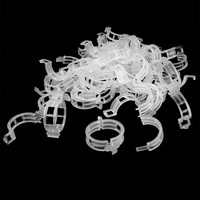 50 pièces/sac, clips de soutien pour plantes, clips pour vignes de tomates, clips pour treillis de tomates, pour faire pousser les légumes grimpants et les tomates debout