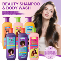 Shampooing réparateur anti-frisottis et nettoyant corporel, gel douche parfumé à la rose et à l'huile d'olive, pour des soins quotidiens doux des cheveux et de la peau