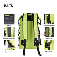 Sac à dos de camping et de randonnée léger en bâche PVC 500D, imperméable, avec logo personnalisé, vente chaude