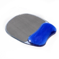 Tapis de souris transparent ergonomique en forme d'oreiller, tapis de souris en gel cristallin avec repose-poignet, tapis de souris pour le jeu, pour le bureau et la maison