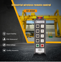 Control Remoto Inalámbrico Personalizable IP66 de 8 Botones y Doble Velocidad, Control Remoto por Radio para Grúas, Controles Remotos Industriales