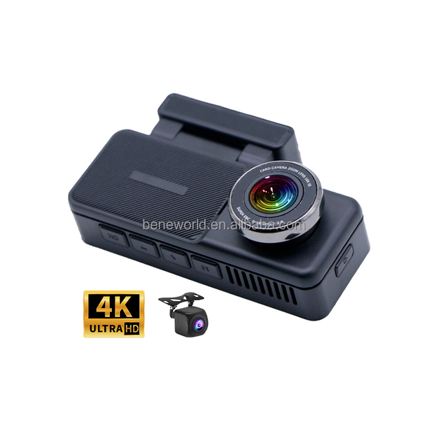 Factory Supply 3.2" Car DVR DashCam With Dual Lens Front and Rear 4K+1k  Wifi Car Black Box App Control Car Dash Cam