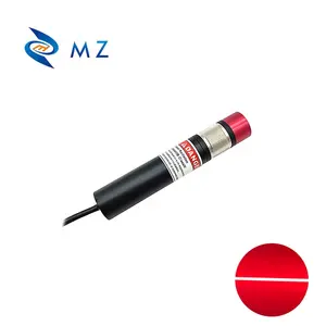 Sıcak satış kompakt ayarlanabilir odaklama D18mm 650nm 30mw endüstriyel sınıf kırmızı çizgi lazer diyot modülü adaptörü ile