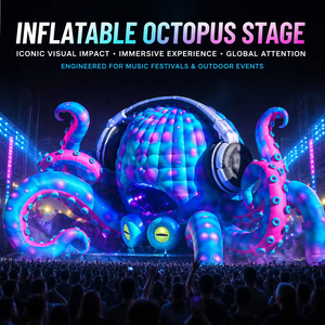 Decoración Creativa Inflable de Pulpo para Escenario de DJ, Carpa Gigante Inflable para Eventos de DJ al Aire Libre, para Festivales y Espectáculos - Product Image 5