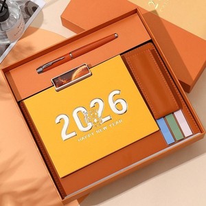 <strong>Promotional</strong> <strong>2026</strong> <strong>New</strong> Year Table Desk Calendar Gift Set With Pen Custom <strong>for</strong> Employees Company Business Corporate Gift Set - Product Image 6