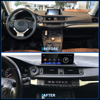 Écran de navigation Android Carplay 720p de 10,25 pouces pour Lexus CT200, autoradio stéréo, écran 2012-2018, voiture d'origine sans boutons