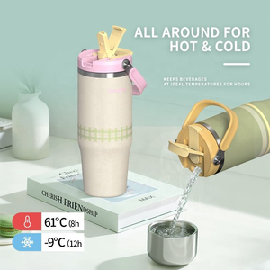 Gobelet de voyage Hong <span class=keywords><strong>Lin</strong></span> 50 oz vert <span class=keywords><strong>olive</strong></span>, isolé sous vide pour une résistance au froid, isolation thermique, réutilisable, en acier inoxydable - Product Image 2