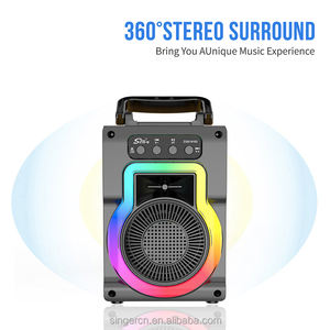 ZQS14102 Mini microphone intégré Audio Portable chant à la maison karaoké famille sans fil BT haut-parleur Portable extérieur avec micros - Product Image 3