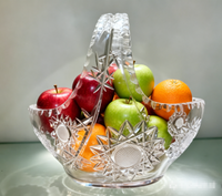 Vase en cristal sculpté à la main 24% PbO, décoration de mariage, centre de table élégant, ornement de table pour banquet, événement, décoration de la maison