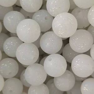 Nuovo arrivo In magazzino 12 mm 15 mm rotondi altri branelli allentati per la fabbricazione di gioielli perline Glitter In Silicone - Product Image 4