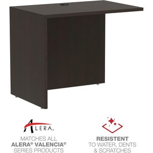Alera Valencia Series Reversible Return/Bridge Shell Espresso 35W X 23.63D X 29.5H pour bureaux - Product Image 4