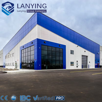 Estructura de Acero Prefabricada de Larga Duración y Bajo Costo, Estándar GB, Almacén/Taller Metálico con Paredes de Panel Sándwich