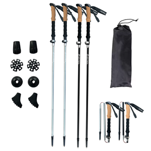 Gậy đi bộ gấp gọn siêu nhẹ bằng hợp kim nhôm 5 đoạn kiểu Bắc Âu - Product Image 1