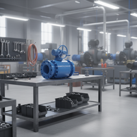 Vannes à bille à bride en acier forgé haute pression personnalisées en usine