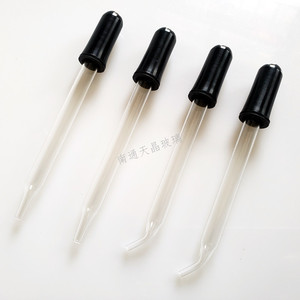 หลอดหยดแก้วเทียนจิง 1 มล. ปลายตรงและปลายโค้ง สำหรับการปิเปตในห้องปฏิบัติการ น้ำหอม และน้ำมันหอมระเหย - Product Image 2