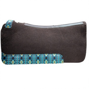 Tapis de selle en feutre de laine Western, couverture de selle de cheval profilée, absorbant les chocs, pour l'équitation sur sentier et ranch - Product Image 1