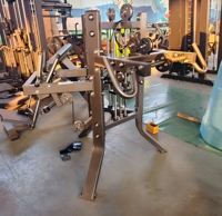 Alat Latihan Otot Lengan & Dada Gym Fitness Adjustable Steel Pin Loaded Front Arm & Chest Workout Trainer Forearm Machine