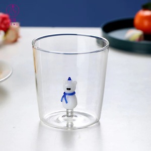 แก้วน้ำรูปสัตว์ 3 มิติ แก้วบอโรซิลิเกตคุณภาพสูง ทนความร้อนสูง แก้วสไตล์อินสตาแกรม - Product Image 5