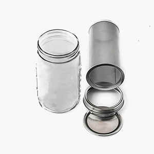 OEM nhà máy 8 ounce 125ml rộng miệng jar, và 32 oz Glass Mason Jar với xử lý - Product Image 3