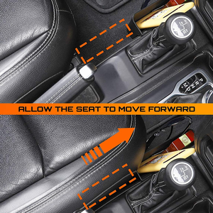 블랙 GT-2 시프터 스토리지 박스 기어 시프트 콘솔 사이드 트레이 주최자 2018-2021 지프 랭글러 JL JLU & Gladiator JT 트럭 - Product Image 5