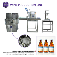 Ligne de remplissage et de bouchage de vin entièrement automatique, compacte, avec transport de bouteilles en verre, haute productivité, écologique, pour vignobles de prestige