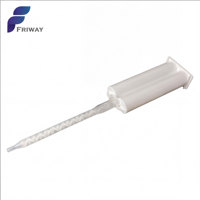 Buse mélangeuse statique en plastique, tube de mélange en spirale 154 mm pour la distribution d'adhésif époxy à double cartouche