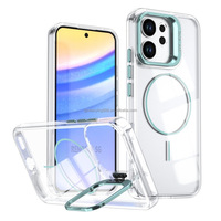 Étui de téléphone avec béquille pour Oppo Reno 14F, coque magnétique antichoc transparente pour A6X A6 Pro, pour iPhone 18 Pro Max