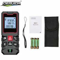 Télémètre LCD DERUIDA, mètre de distance laser numérique, outil de mesure laser pratique pour les travaux d'amélioration de la maison et de construction