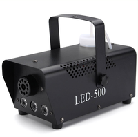 500w machine à fumée avec lumière led rvb/télécommande sans fil machine à brouillard/étape brumisateur éjecteur de fumée pour l'éclairage de disco de partie de dj