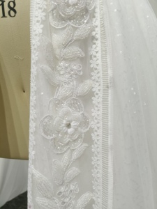 Cô Dâu long lanh có thể tháo rời đào tạo sang trọng ánh sáng lung linh váy đào tạo Hoa laciness cô dâu hôn nhân đám cưới ngày overskirt - Product Image 3