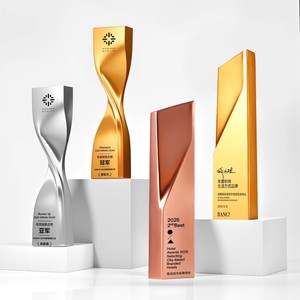 Trofeo de Resina Metálica Envy The Sun, Personalizable, de Alta Gama, Premio Pequeño para Reconocimiento a Empleados Destacados - Product Image 3