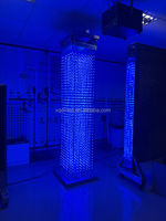 Rideau de boules LED 3D programmable pour l'extérieur, lumières DMX à tête mobile pour décoration de Noël, guirlande de boules à pixels