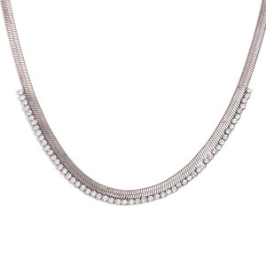 สร้อยคอรูปแฉกแนว316L สำหรับผู้หญิงทำจากสแตนเลส14K ชุบทอง18K - Product Image 6