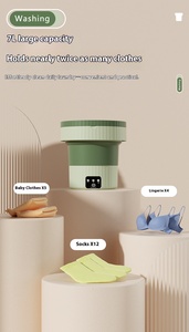 Mini <span class=keywords><strong>Lavadora</strong></span> Automática Plegable, <span class=keywords><strong>Flexible</strong></span>, Potente, Limpieza Profunda con Esterilización con Luz Azul, Portátil para Uso Comercial - Product Image 5