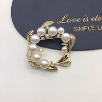 Broche en perles d'eau douce naturelles pour femme, pince à foulard multi-perles, accessoires de mode tendance TikTok