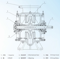 Pompe centrifuge 50hp à étage unique horizontale série BKS avec double aspiration pour systèmes CVC