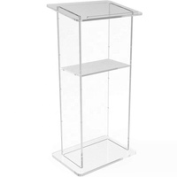 Soporte plegable de acrílico para el habla