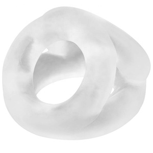 China juguetes sexuales para adultos TPR triple anillo pene Polla para hombres tiempo eyaculación - Product Image 4