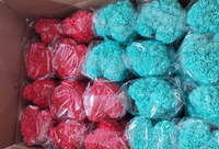 BLH fait à la main multicolore ours artificiel Rose mousse fleur ours en peluche-grandes tailles 25/40/70cm meilleur cadeau pour noël Halloween